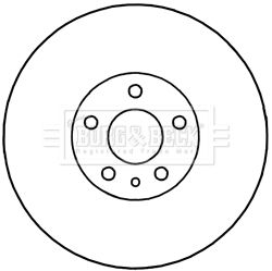 BORG & BECK Тормозной диск BBD5340